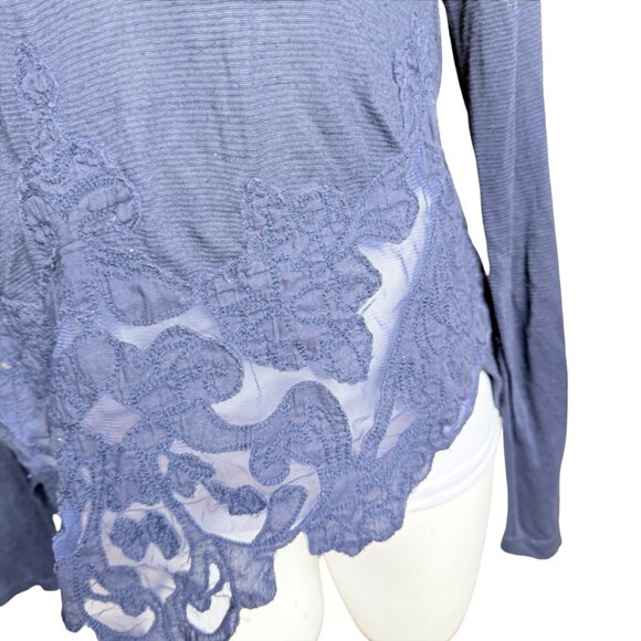Free People That's Amore blue top medium - Picture 2 of 8